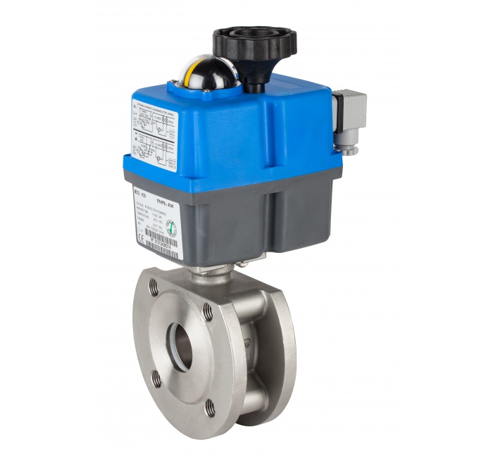 Afsluiters, RVS met actuator opgebouwd